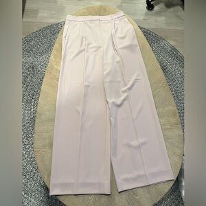 Women's Wide Leg Trousers in Light Pink